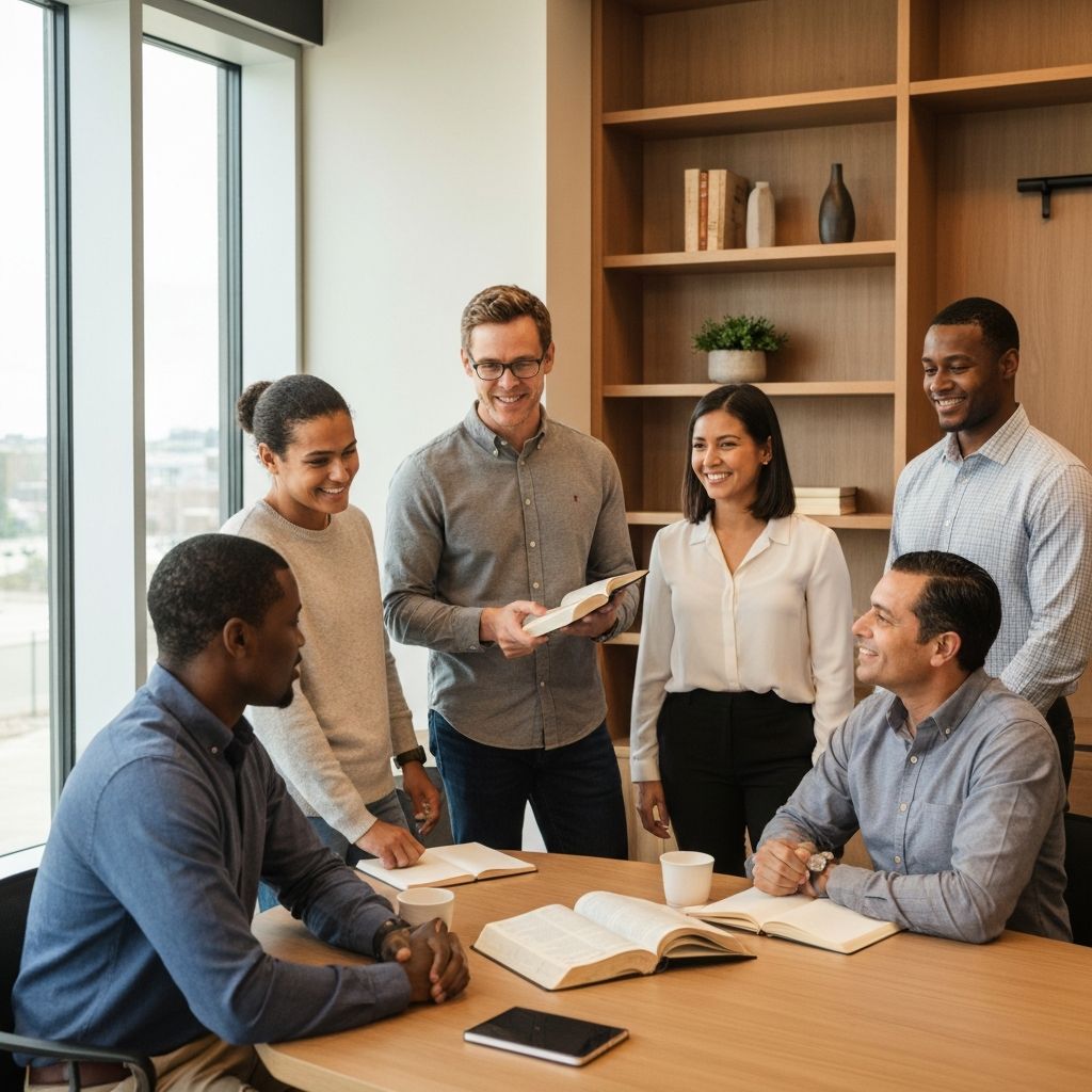 Leadership coaching session with ministry leaders